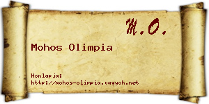 Mohos Olimpia névjegykártya