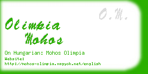 olimpia mohos business card